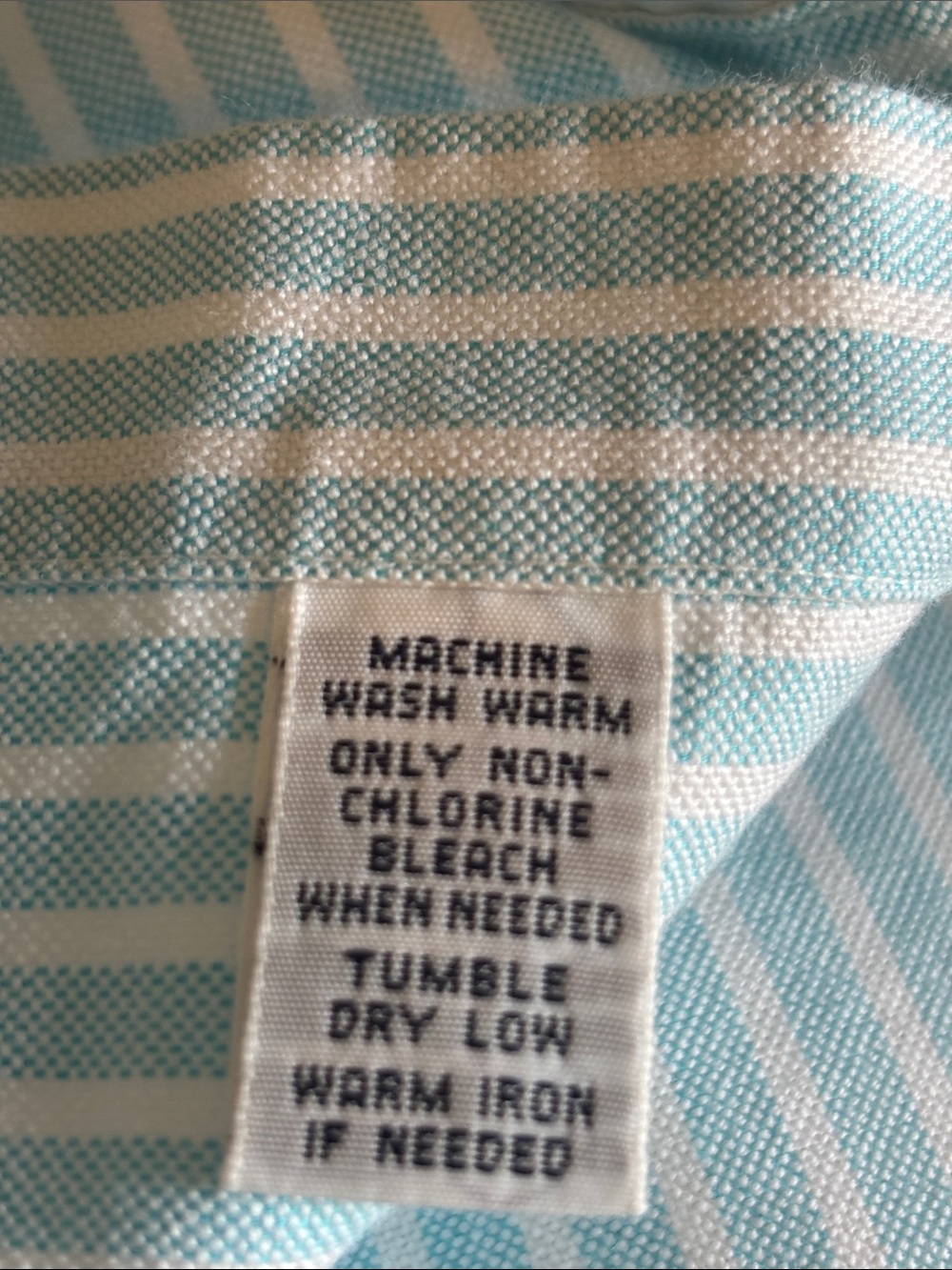 Ralph Lauren Light Blue & White Striped Button-Down Shirt. Classic Fit. M. - Picture 9 of 13